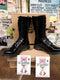 Dr Martens Black Patent Panther 14 Hole Zip Boot Size 4