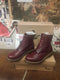 Dr Martens Fleece Lined Serena 8 Hole Shiraz Red Size 6