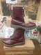 Dr Martens Fleece Lined Serena 8 Hole Shiraz Red Size 6