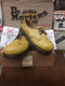 Dr Martens Steel Toe Shoes, Size UK3, Made in England, Vintage 90's, Yellow Leather Shoes  / 1925z