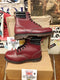 Dr Martens 1906 Made in England Cherry 7 Hole Steel Size 9
