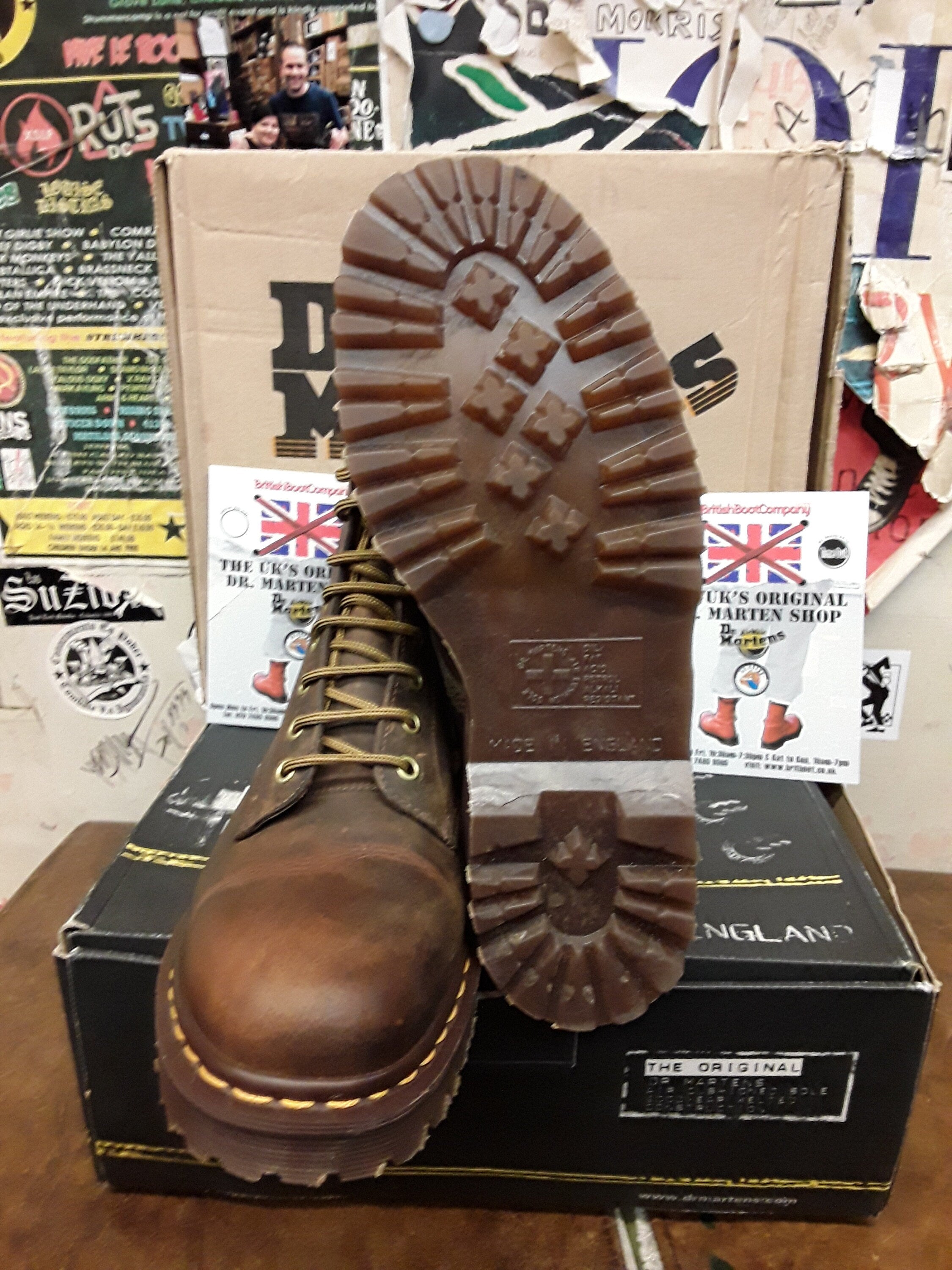 Dr Martens Vintage Aztec Crazy Horse 1460z Original 8 Hole Boots
