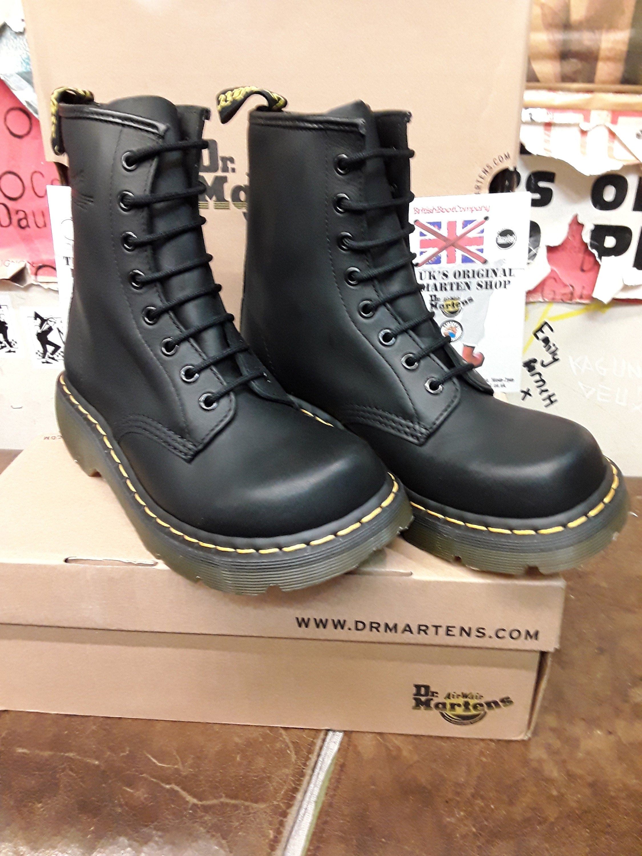 Dr Martens 8795 Black Waxy Hole Club Sole Size - Main Image