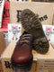 Dr Martens 8424 BURGUNDY 3 Hole Made in England  Size 8