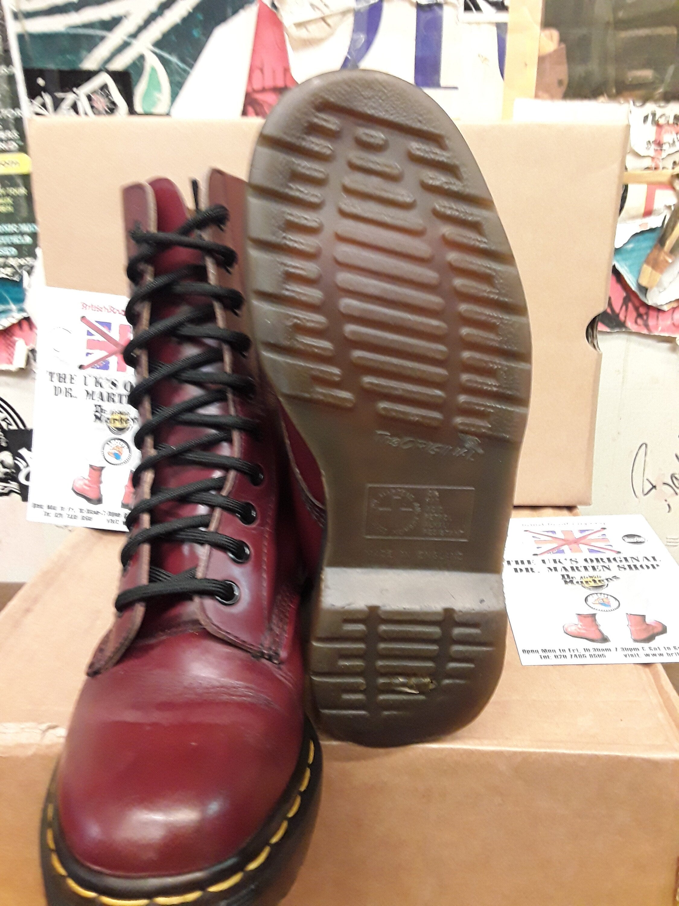 Dr Martens 1490 Vintage 90's, Size UK3, Made in England, Womens Leather