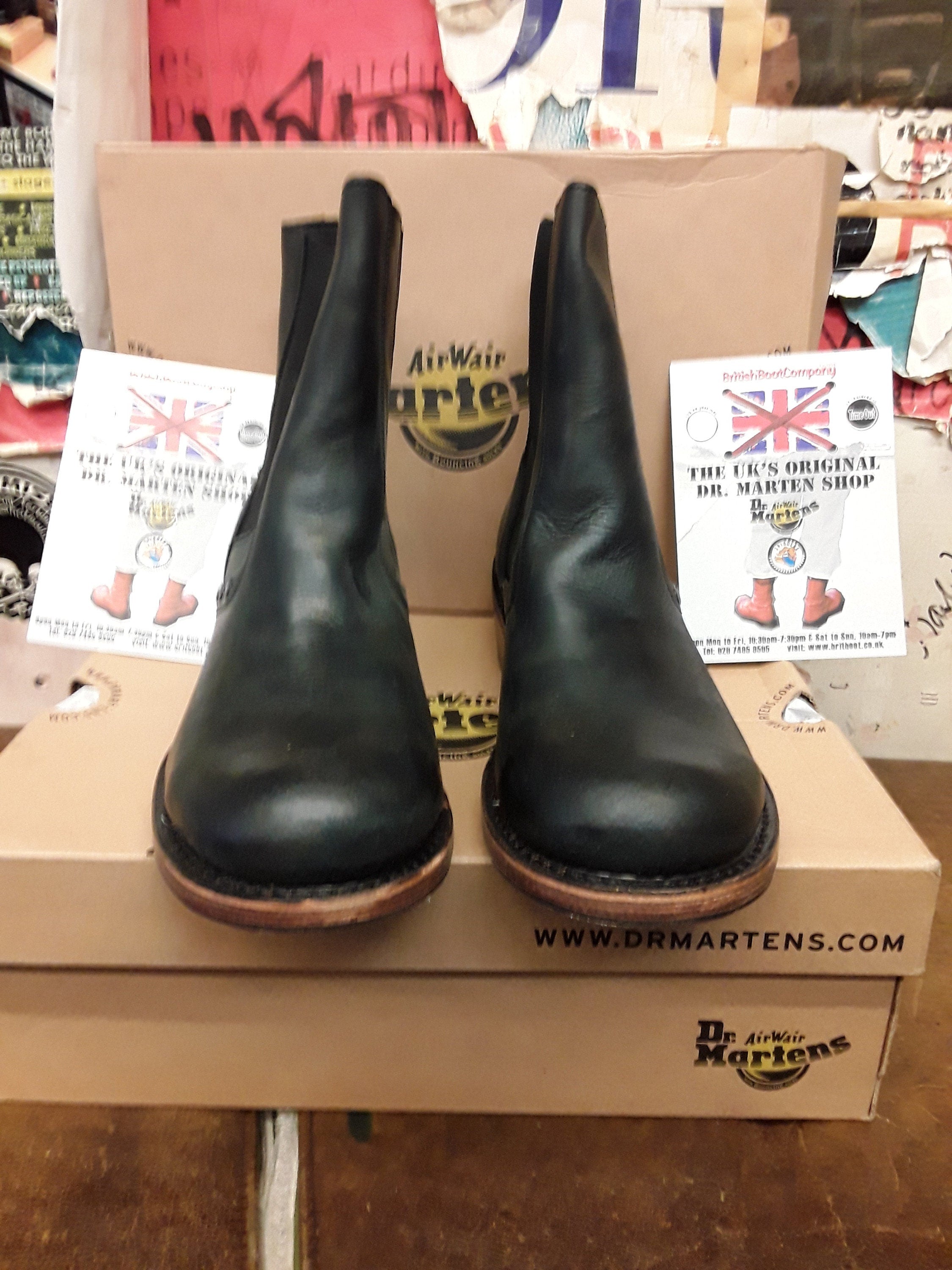 Dr Maretens, size UK7, Black Jolie Rivet Ladies Chelsea Boots
