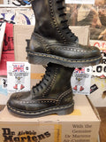 Dr Martens Vintage 90's, Size UK3, Gold Brogue, Made in England, Womens Ankle Boots/ 3a36