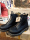 Dr Martens 8338z Bex Black Waxy 8 Hole Made in England Size 4 and 6