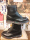 Dr Martens 1460 Vintage 90's, Size UK5.5, Black Leather Boots, Made in England, Rainbow Stitch