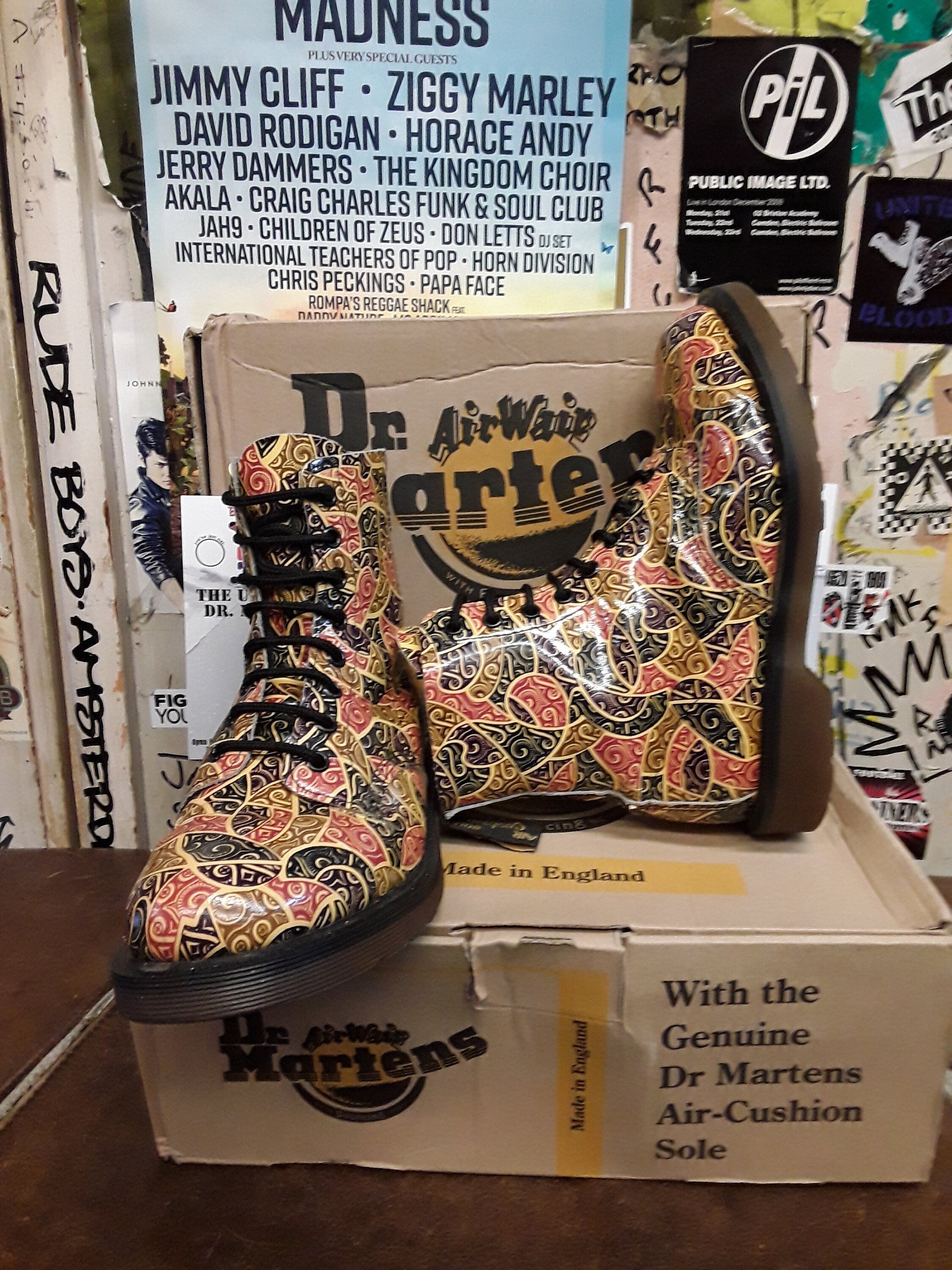 Tredair Dr Martens Made in England Mosaic 8 Hole