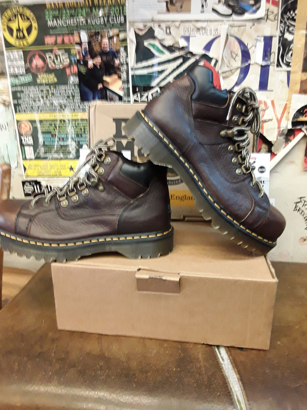 Dr Martens 9728 Bark Grizzly Hiking Boot Made in England