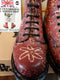 Dr Martens Vintage Terracotta Mistle flowers 6 hole,  Made in England Size 4