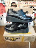 Dr Martens Vintage 90's, Black Hi Shine 4 Hole Platform Soled, Made in England, Womens Shoes, Various Sizes / 3A31