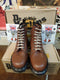 Dr Martens 1460 Tan Baseball, Size UK5, Vintage 90's, Made in England, Soft Leather Boots