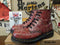 Dr Martens Vintage Terracotta Mistle flowers 6 hole,  Made in England Size 4