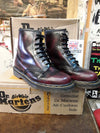 Dr Martens 1460  Vintage 90's, Size UK6, Made in England, Claret Rub Off, Womens Ankle Boots, Leather Boots