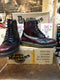 Dr Martens 1460  Vintage 90's, Size UK6, Made in England, Claret Rub Off, Womens Ankle Boots, Leather Boots