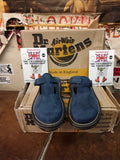 Dr Martens 8370 Navy Nubuck Mule Made in England Size 4