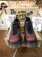 Dr Martens 8544 BURGUNDY Waxy 6 Hole Made in England Size 4