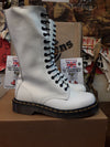 Dr Martens Ultra Rare Vintage White 14 hole boots,  Made in England size 4 Uk/US ladies 6