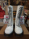 Dr Martens Ultra Rare Vintage White 14 hole boots,  Made in England size 4 Uk/US ladies 6