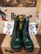 Dr Martens 1490 Green 10 Hole Made in England Size 4