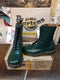 Dr Martens 1490 Green 10 Hole Made in England Size 4
