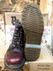 Dr Martens 1460  Vintage 90's, Size UK6, Made in England, Claret Rub Off, Womens Ankle Boots, Leather Boots