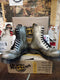 Dr Martens 1919 Bex 10 Hole Steel Silver Fish Metallic Various Sizes