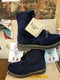 Dr Martens 1460 Navy Velvet Made in England Size 4