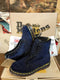 Dr Martens 1460 Navy Velvet Made in England Size 4