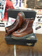 Dr Martens Studded, Brown 8 Hole Ankle Boots, Womens Leather Boots, Limited Edition / Various Sizes / 1C71