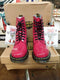 Dr Martens, size UK4-7, Clemency Red Patent Heeled 8 Hole