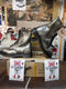 Dr Martens 1919 Bex 10 Hole Steel Silver Fish Metallic Various Sizes