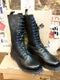 Dr Martens Vintage 90's, Size UK4, Made in England, High Boots 14 Hole, Womens Black Boots / 9731