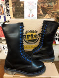 Dr Martens Vintage 90's, Size UK4, Made in England, High Boots 14 Hole, Womens Black Boots / 9731