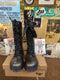 Dr Martens Le Sequin, Size UK4, Black Metallic 14 Hole