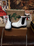 WHITE GETTA GRIP Made in England Chelsea Boot Size 4