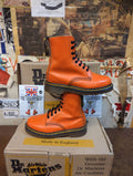 Orange dr martens on sale