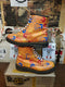 Dr Martens 1460 Hand Print, Size UK8, Orange Vintage 90's, Made in England