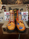 Dr Martens 1460 Hand Print, Size UK8, Orange Vintage 90's, Made in England