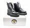 Grinders Black Boots, Platform Sole, Zip and Lace, Goodyear Welted Boots, Leather Boots, 8 eye Boots