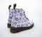 Dr Martens Boots, Size UK 2-5 / Pink Magenta and Blue Floral print / Limited Edition Boots