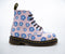 Dr Martens Boots, Size UK 2-5 / Pink Magenta and Blue Floral print / Limited Edition Boots