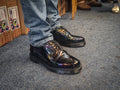Dr Martens, Size UK7, Leather Oxford Shoes, Petrol, Rare Finished