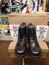 Dr Martens Boots, Size UK3-4, Ankle Boots, Black/Pink Leather, 6 Eye Boots, 8175