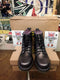 Dr Martens Boots, Size UK3-4, Ankle Boots, Black/Pink Leather, 6 Eye Boots, 8175