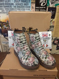 Dr Martens Tapestry Finished, Size UK3, Castel Beige Needlepoint 8 Hole, Womens Ankle Boots
