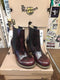 Dr Martens Darla, Size UK7, Cherry Rub Off Leather, Limited Edition, Chelsea Boots, Womens Leather Boots