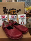 Dr Martens Mary Janes, Size UK7, Bright Red, Soft Leather Women's Shoes / Limited Edition